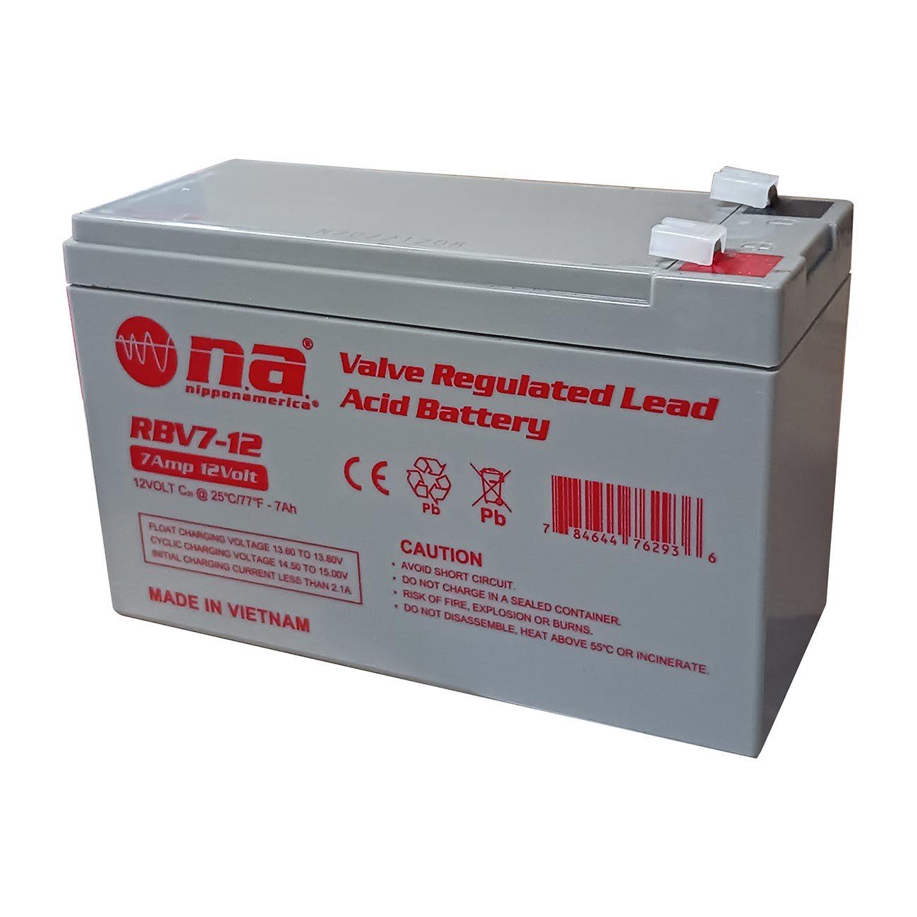 RBV7-12 RECHARGABLE BATTERY 12V 7AH