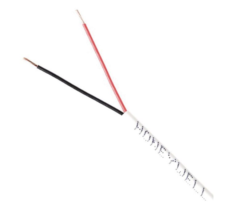 2 CORE WHITE WIRE 22/2