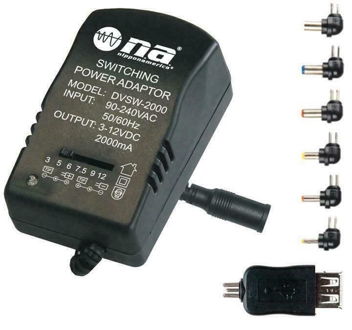 DVSW-2000 UNIVERSAL ADAPTER 2000MA