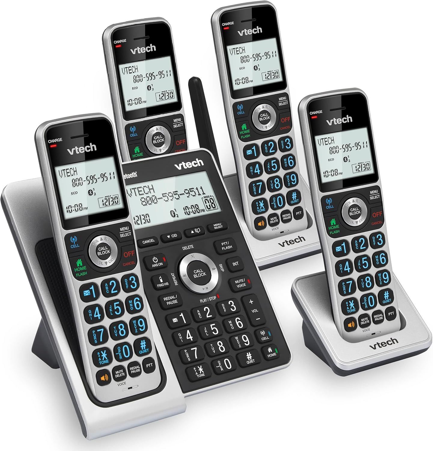 VTECH VS306-4 CORDLESS PHONE 4 PCS SET