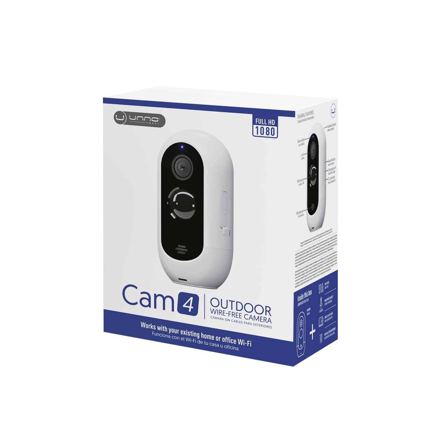 CAM4 | SMART WIFI OUTDOOR WIRE-FREE CAMERA  2MP