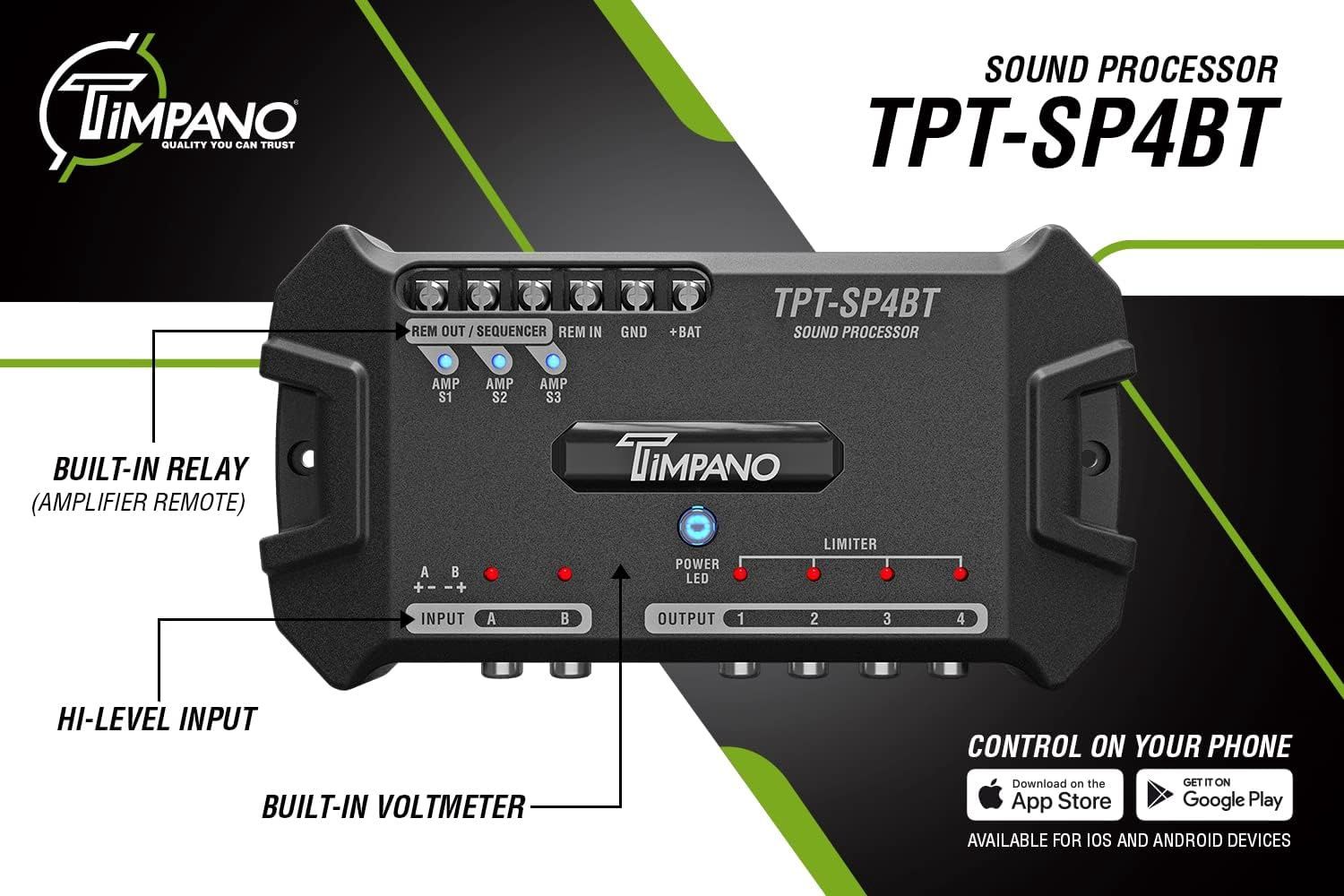 TPT-SP4BT 4ch DSP TIMPANO