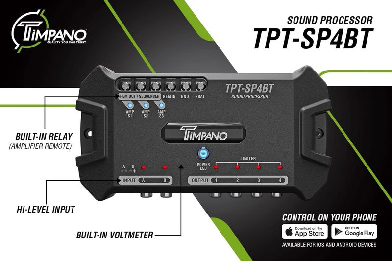 TPT-SP4BT 4ch DSP TIMPANO