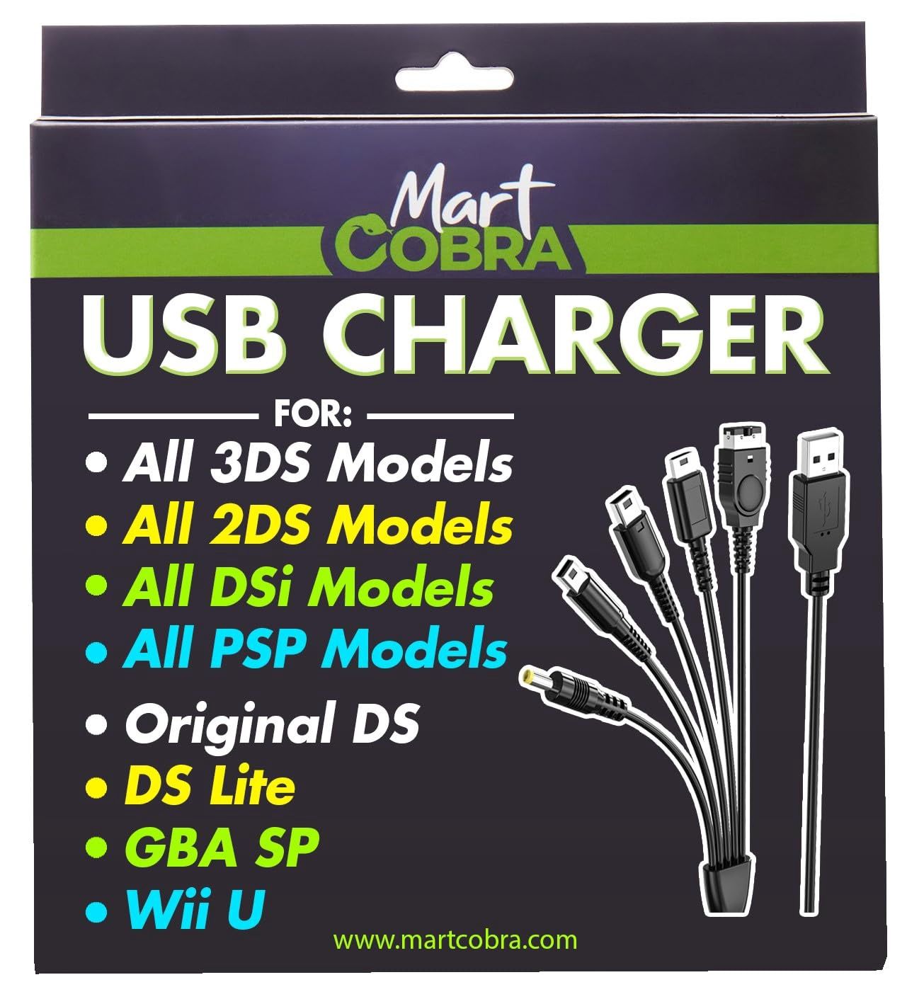 USB Cable 5 IN 1 FOR NINTENDO AND PSP