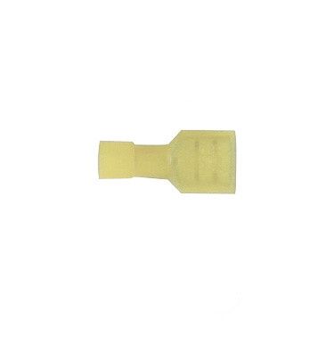 12-10G FULLY INSULATED YELLOW QUICK DISCONNECT TERMINAL, Amount: EACH
