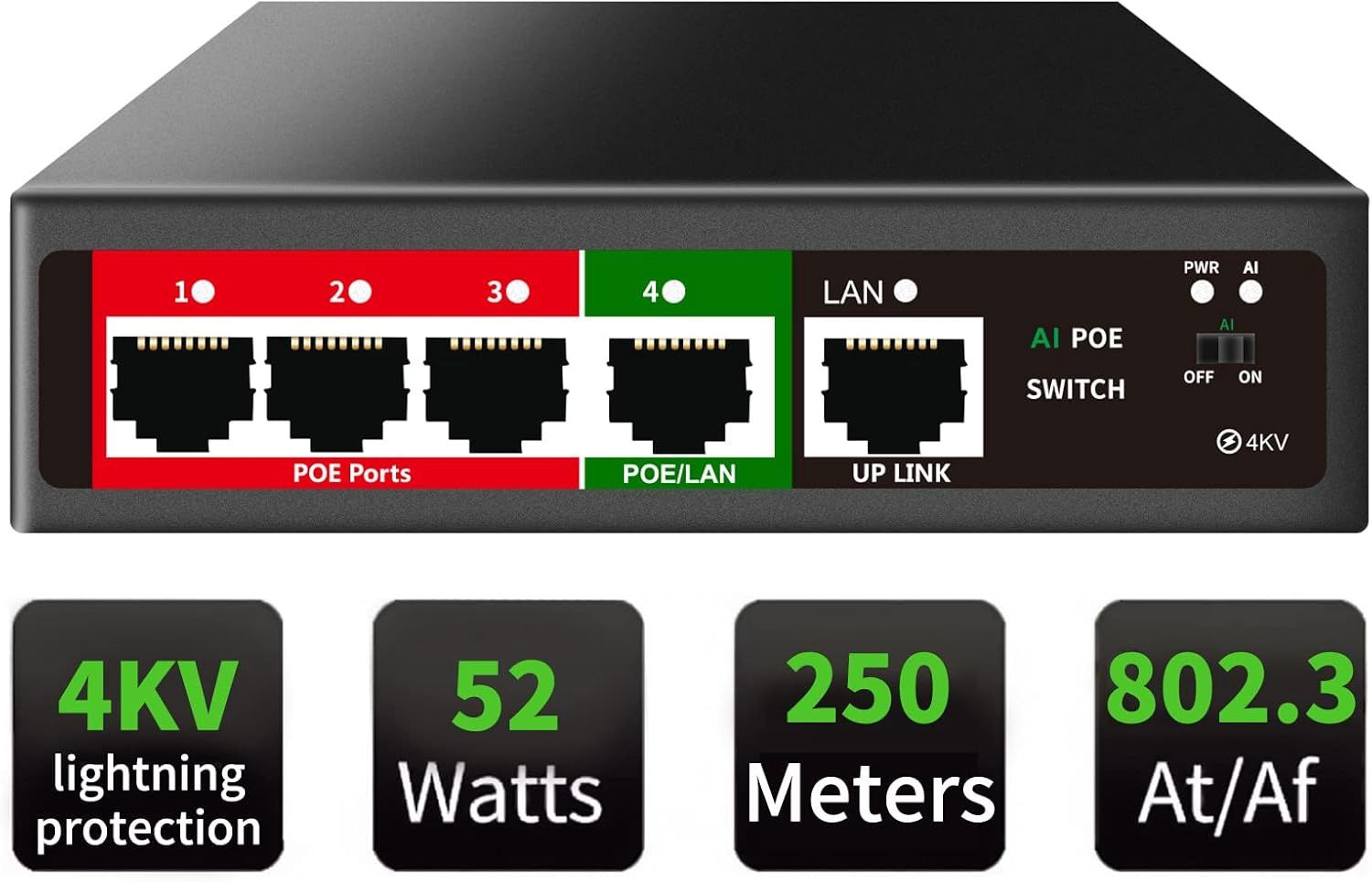 5 PORT POE SWITCH