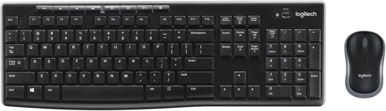 MK270 WIRELESS KEYBOAD AND MOUSE COMBO LOGITECH