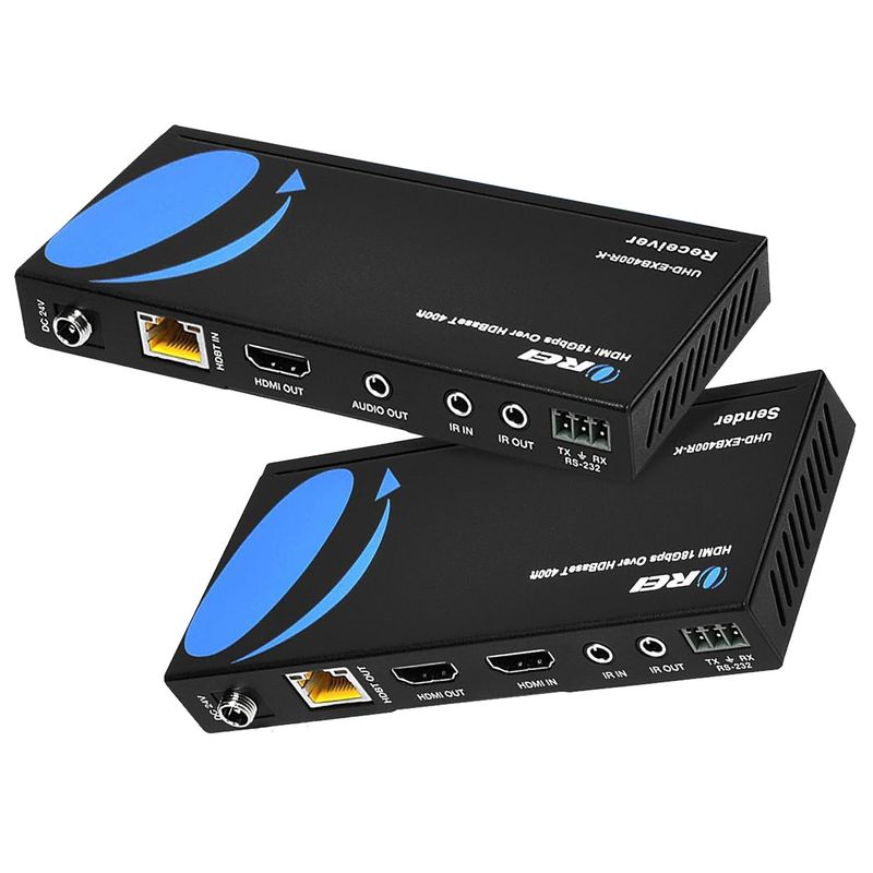 UHD-EXB400R-K  HDMI EXTENDER 4K OVER CAT 5/6/7 400FT OREI