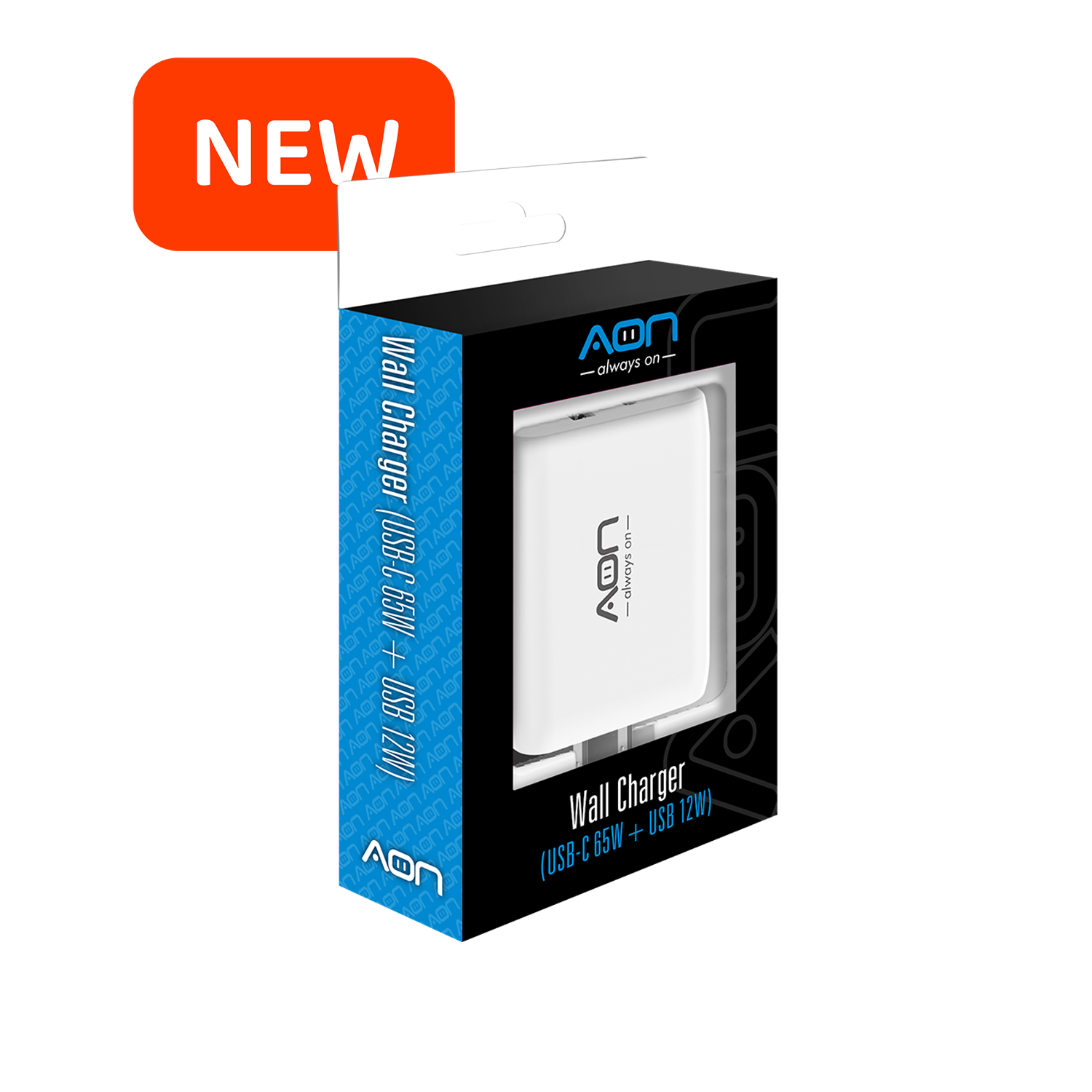AON 65W FAST CHARGER (USB A+C)