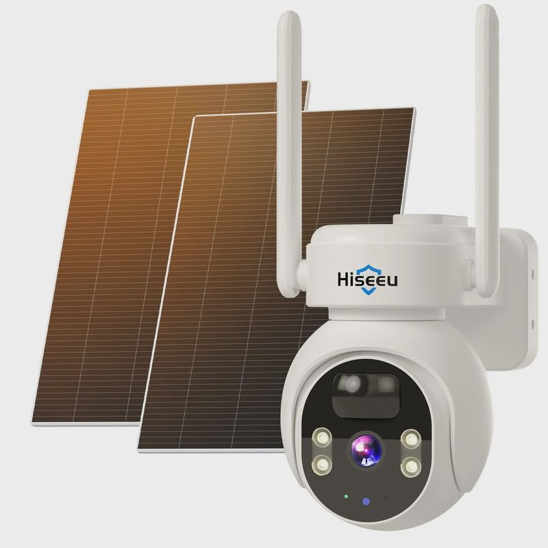 4MP 24/7 Recording Solar Wireless Battery Camera With Color Night Vision