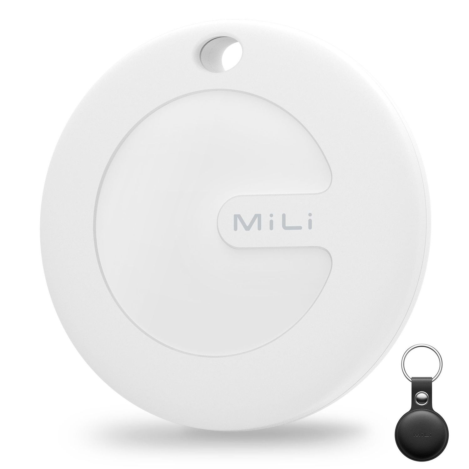 MiLi MiTag Bluetooth Tracker for Android With Case, Amount: 1 PACK, Colour: WHITE