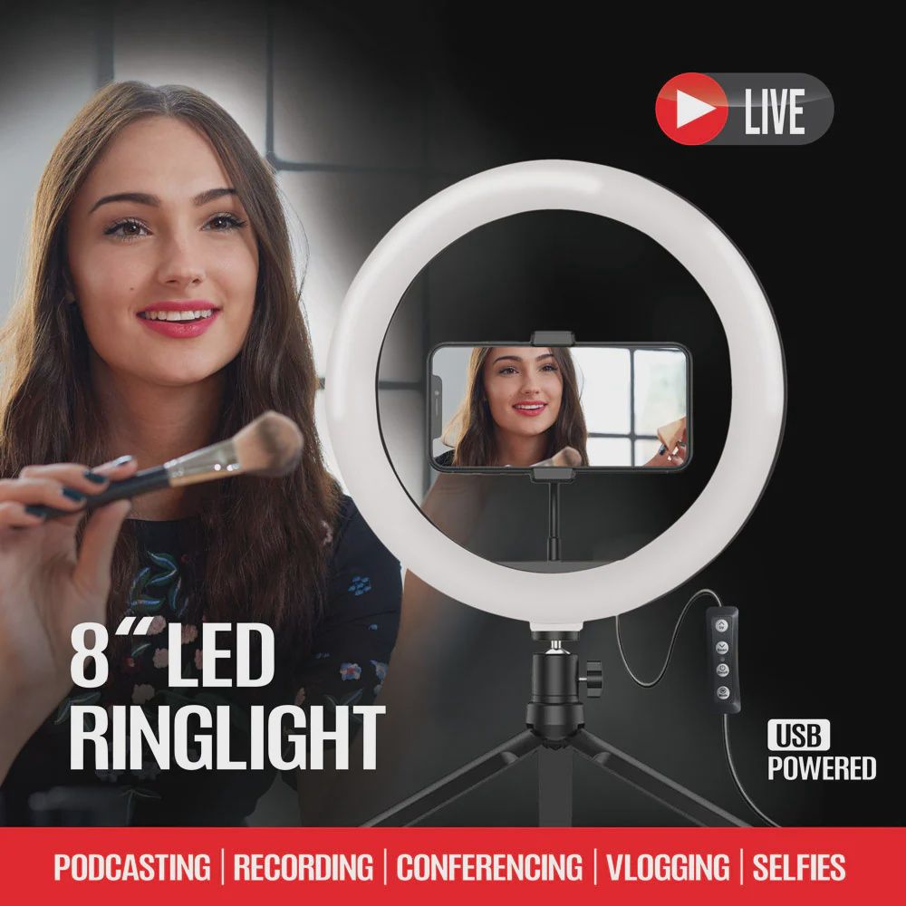 8&quot; LED RING LIGHT ARGOM TECH