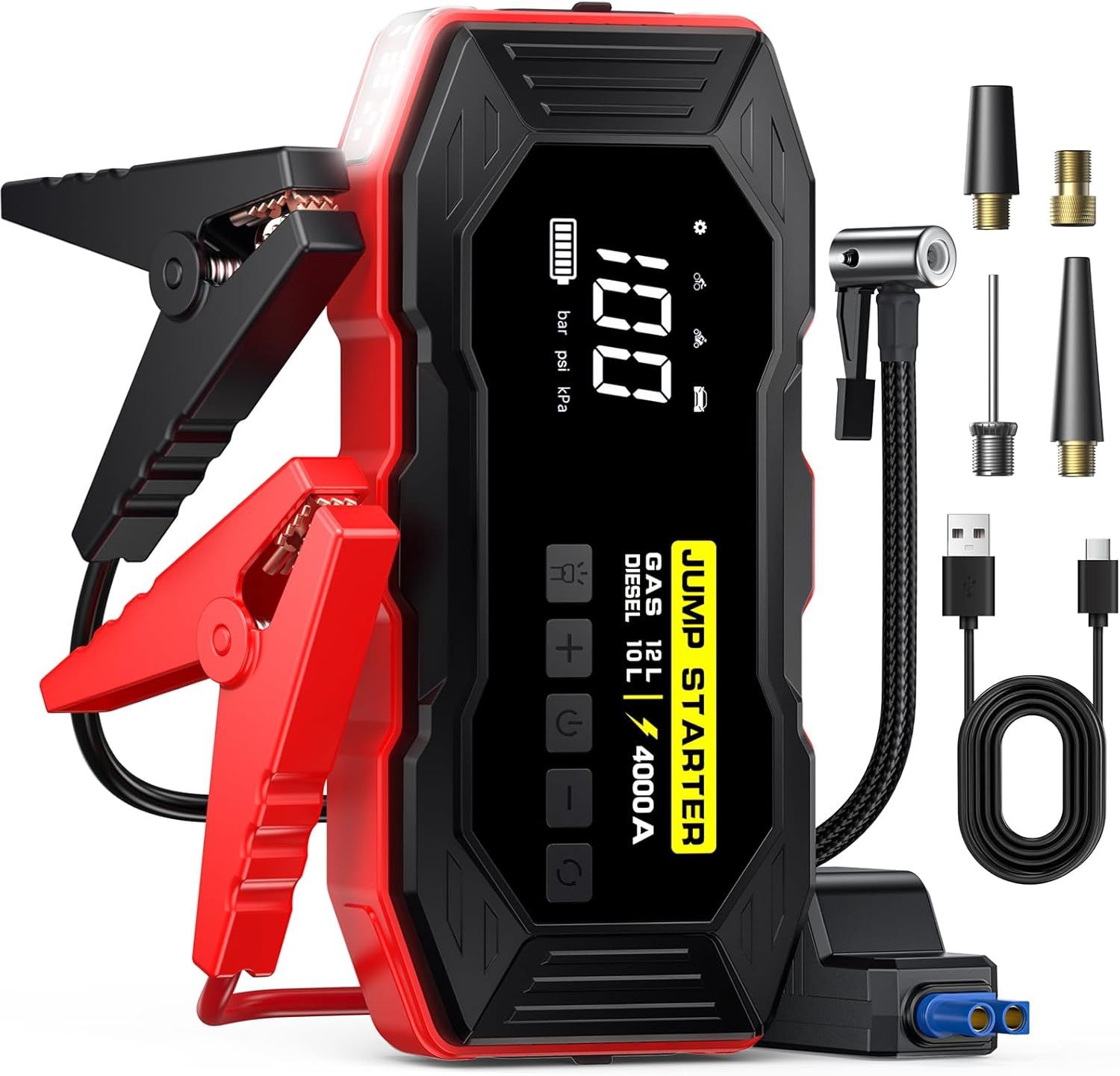 JUMP STARTER WITH AIR COMPRESSOR