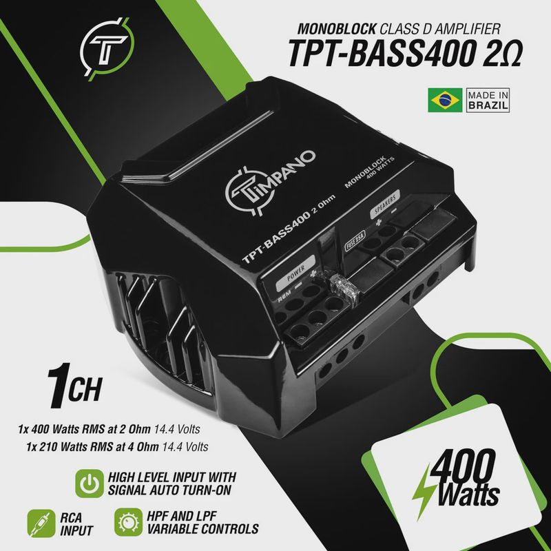 TPT-BASS400 2 OHM TIMPANO