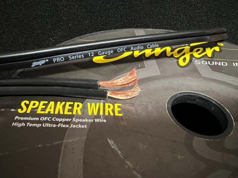 12G STINGER SPEAKER WIRE BLACK