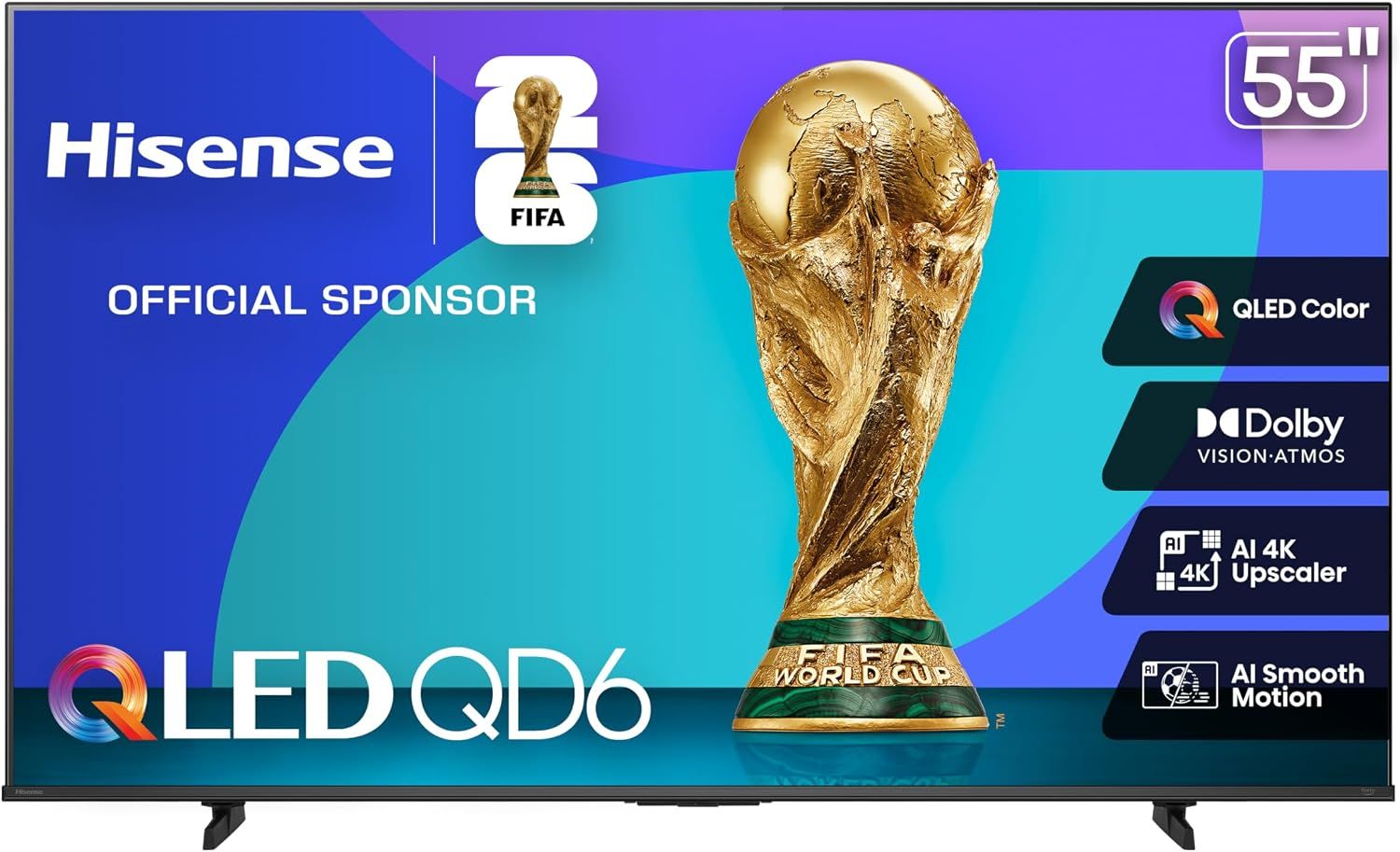 55" HISENSE 4K UHD SMART FIRE TV 55QD6QF