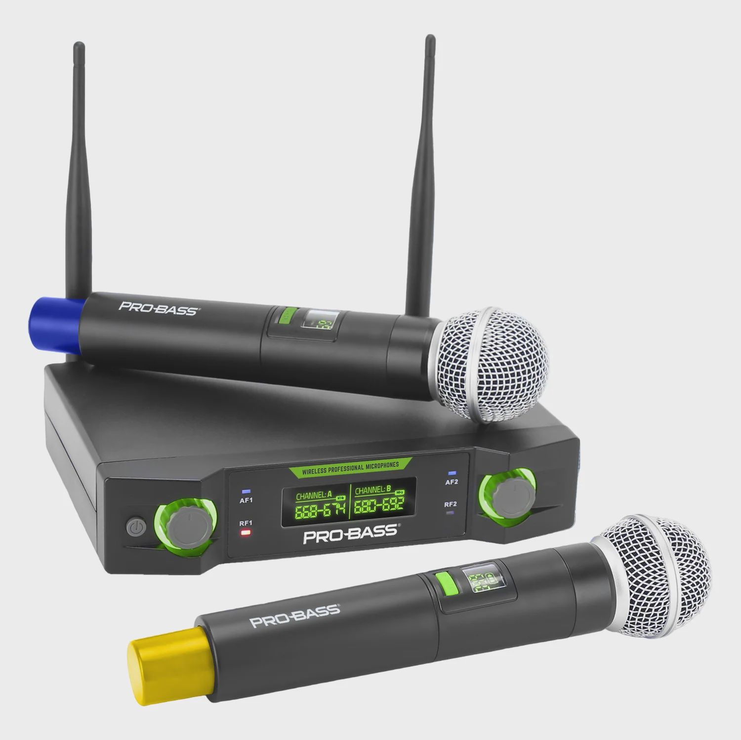 UF-224 PRO BASS DUAL WIRELESS MICROPHONE SET