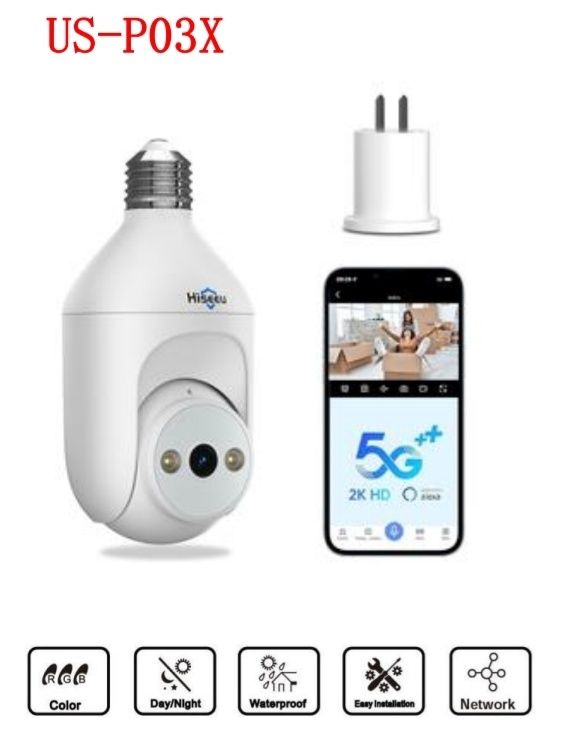 HISEEU WIRELESS LIGHT BULB CAMERA P03X