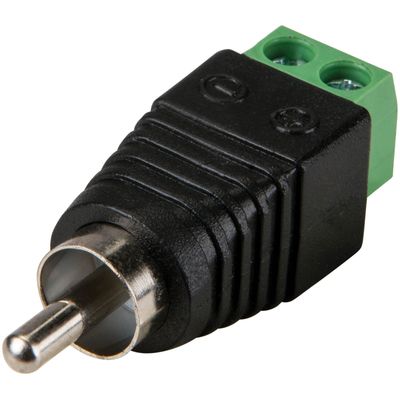 RCA MALE/FEMALE ENDS WITH SCREW CONNECTORS