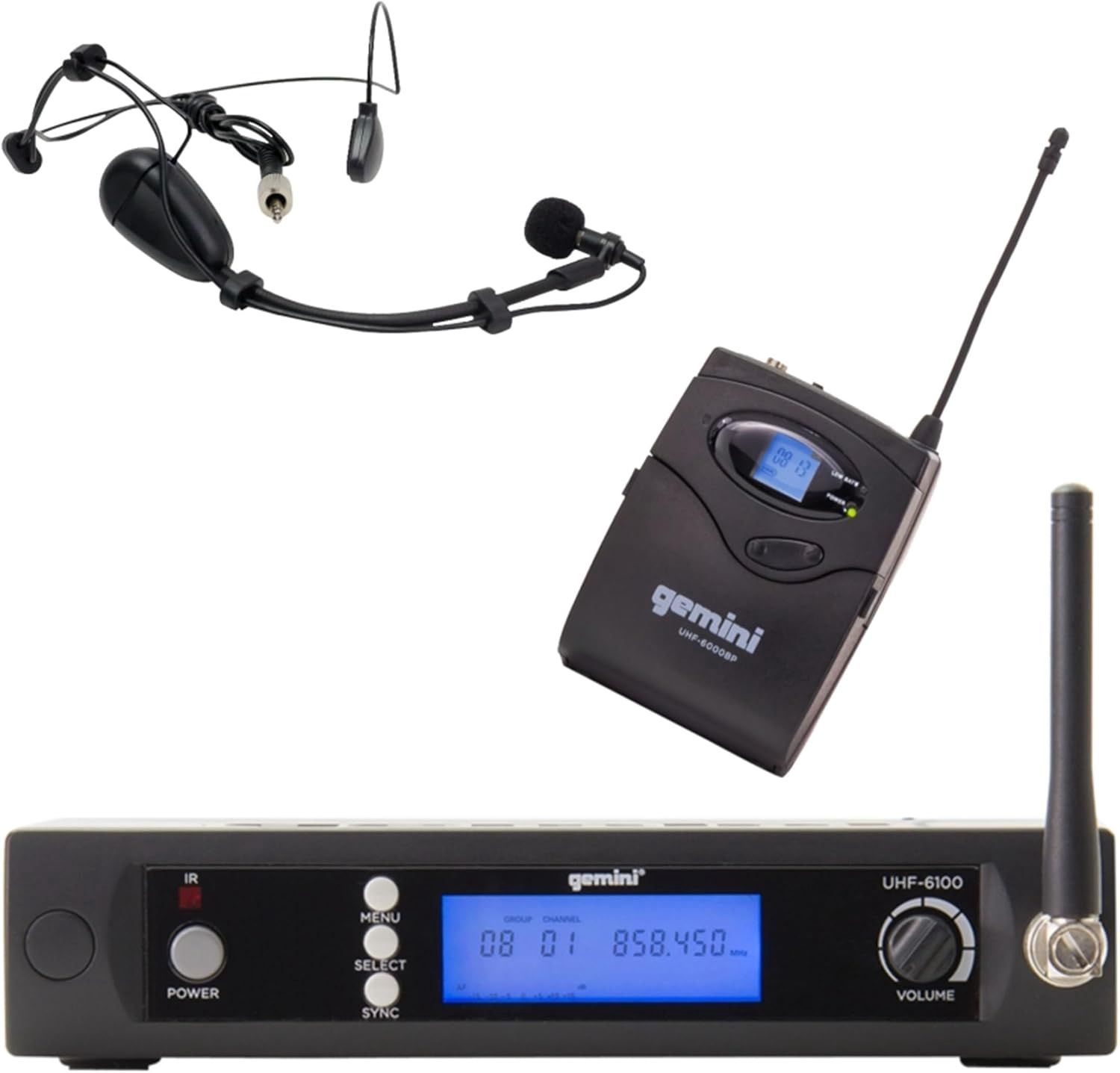 UHF-6100HL GEMINI WIRELESS HEADSET MIC