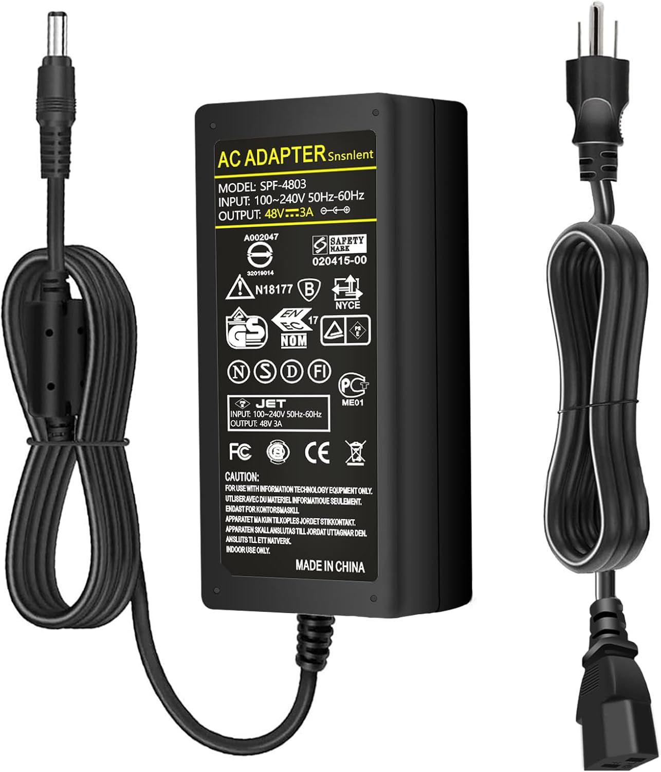 48V 3 AMP AC DC POWER ADPATER 144W