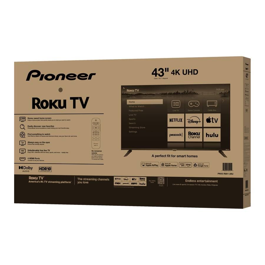PIONEER 43” ROKU TV