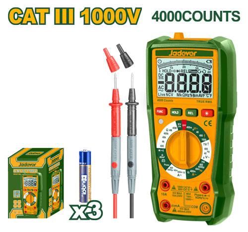 DIGITAL MULTIMETER CAT III 1000V JDDM2502