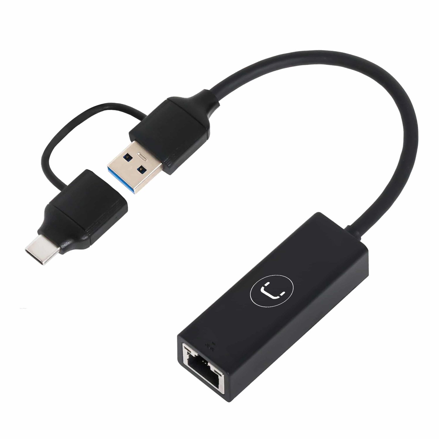 2 in 1 USB Ethernet Adapter