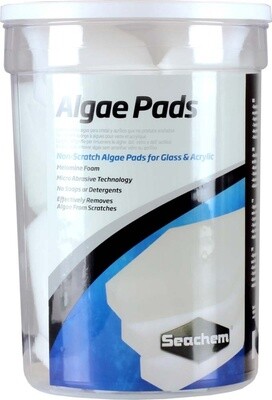 Seachem Laboratories Algae Pad for Glass &amp; Acrylic Aquariums White, 1ea/15 mm, 18 pk