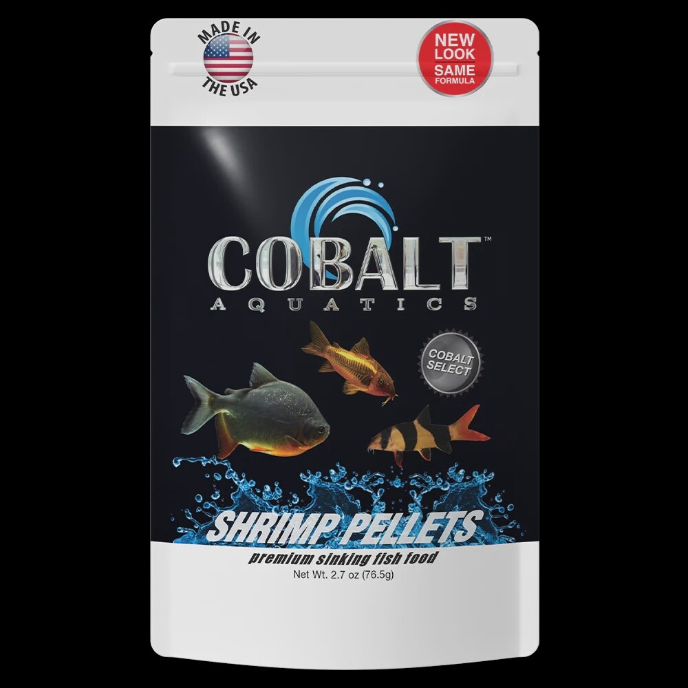Cobalt Foods, Material: Cobalt Select Shrimp Pellets 2.7 ounce Pouch