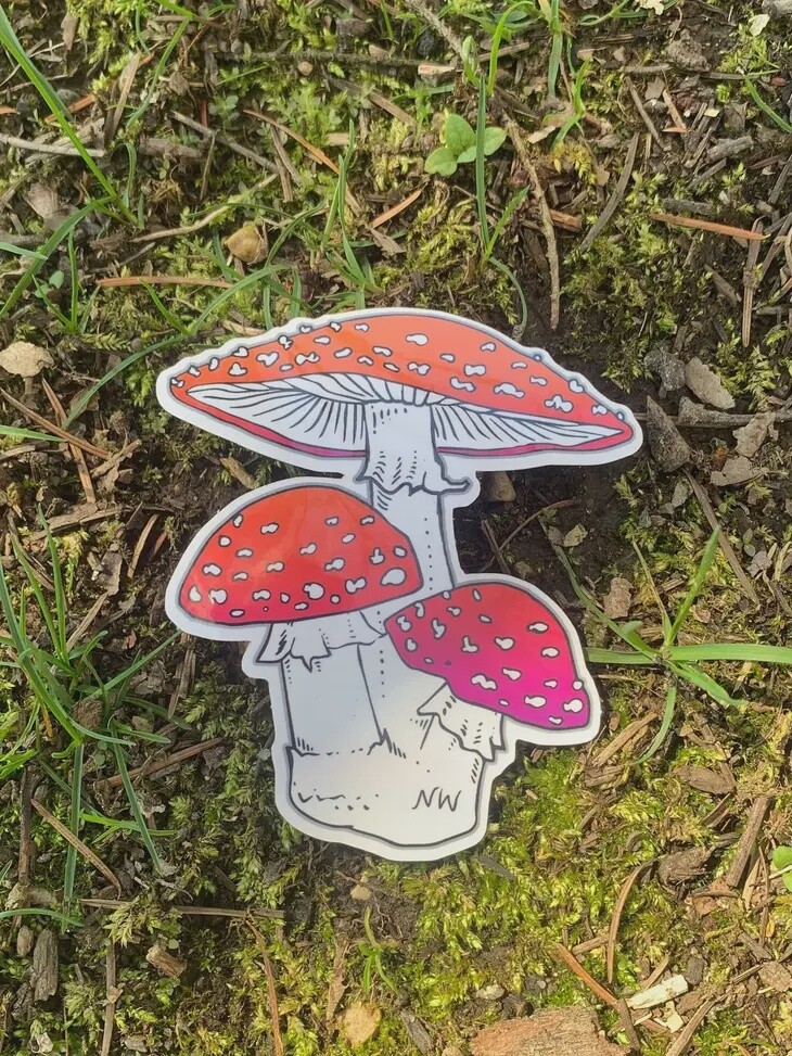 Amanita Mushroom Decal