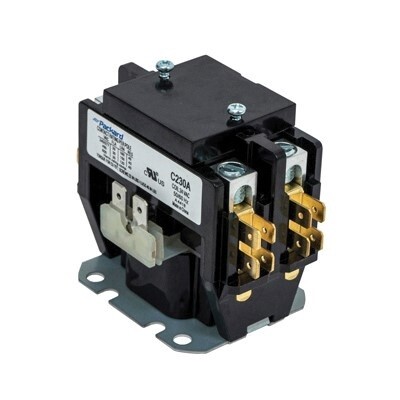 Contactor 2 Pole 30 Amps 24 Volt Coil
