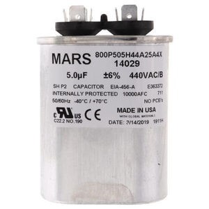 5 MFD Oval Run Capacitor 440V