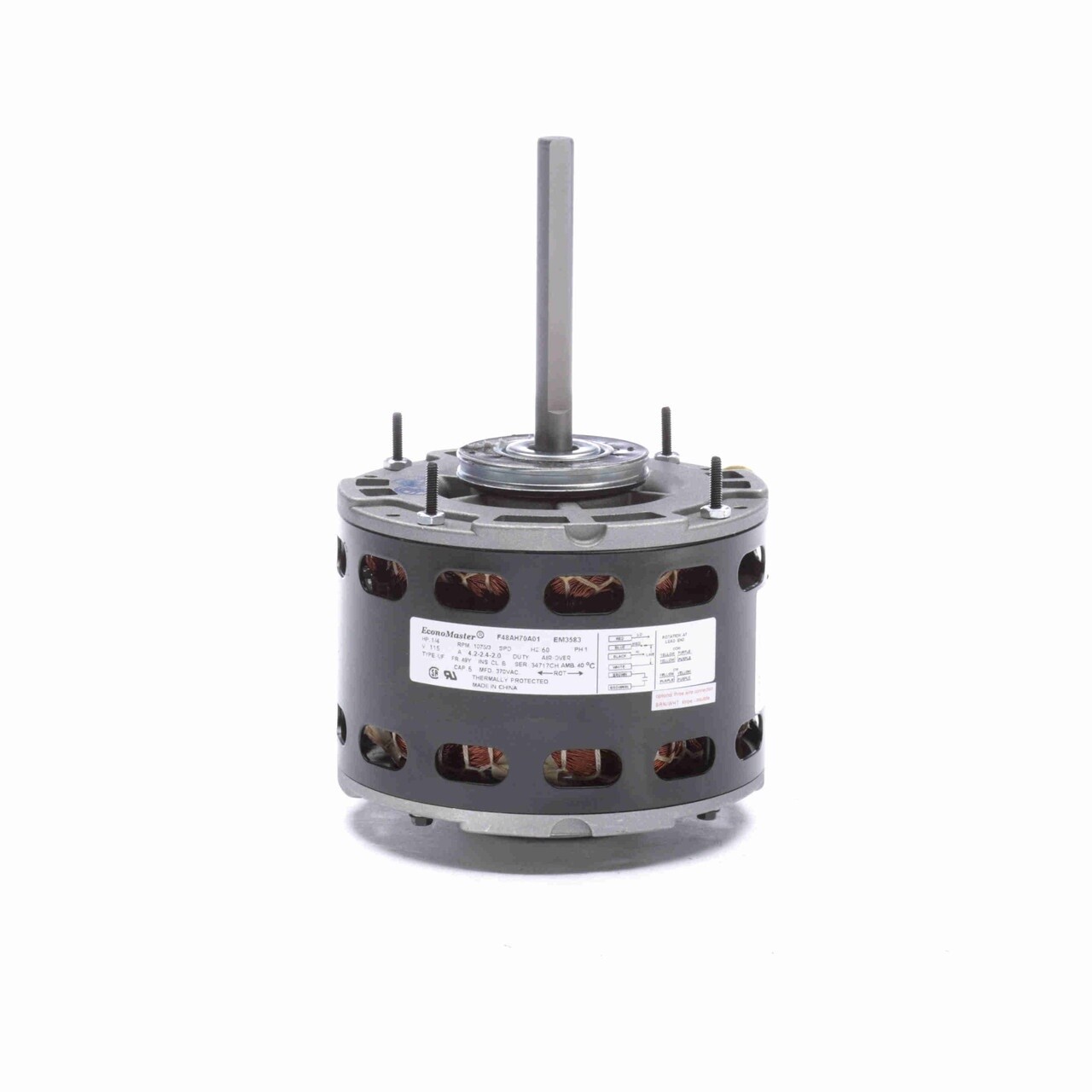 Blower Motor 3 Speed 1/4HP 1075 RPM 115V