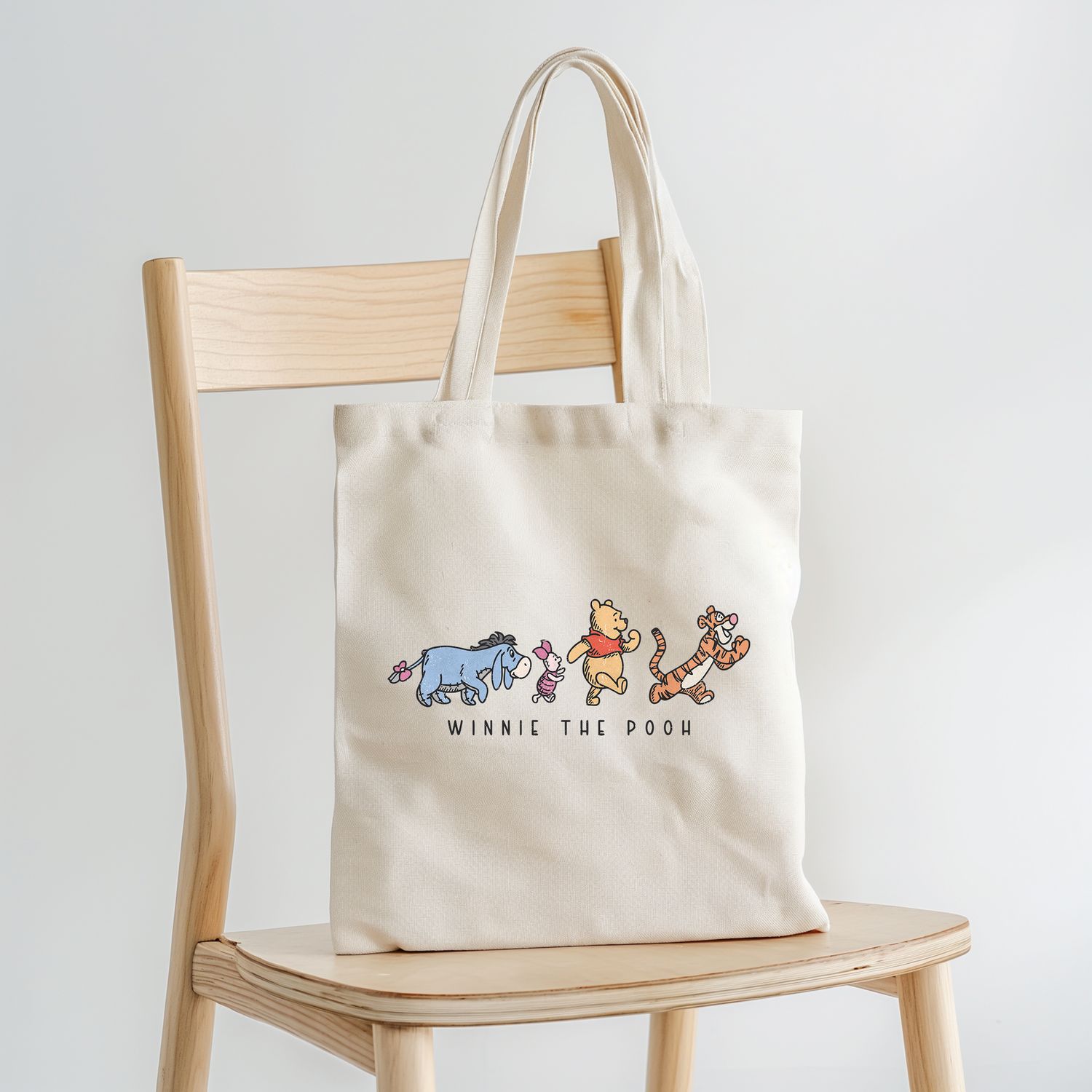 Printed Shopping Bag Tote Bag Pooh Bag for Life Tote Canvas Strong Bag Winnie