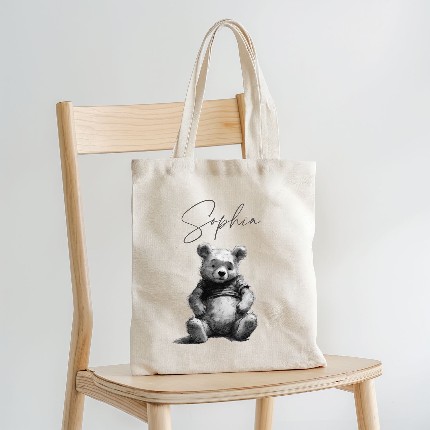 Printed Shopping Bag Tote Bag Pooh Bag for Life Canvas Strong Bag Winnie Pooh