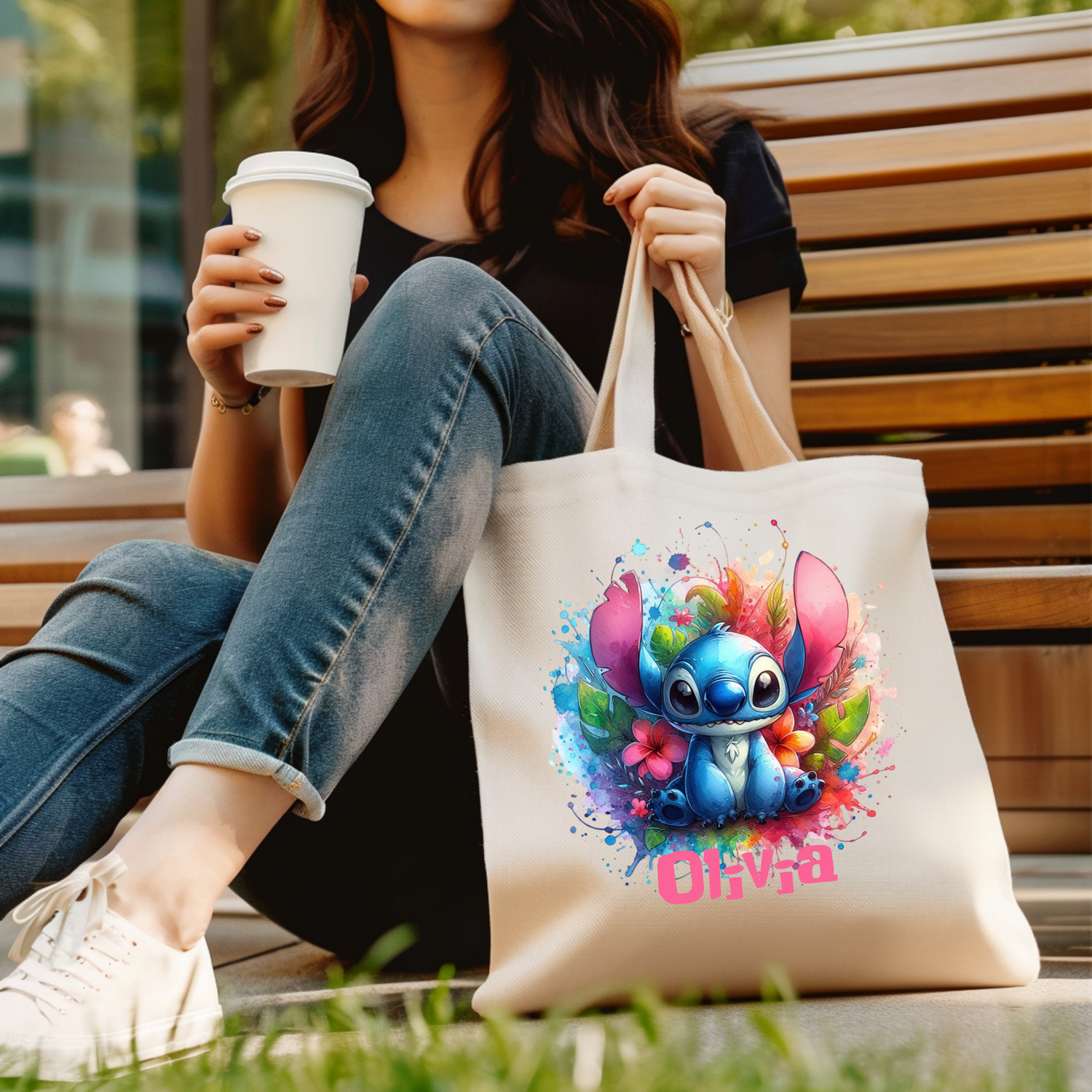 Printed Shopping Bag Tote Bag Pooh Bag for Life Tote Canvas Strong Bag Stitch