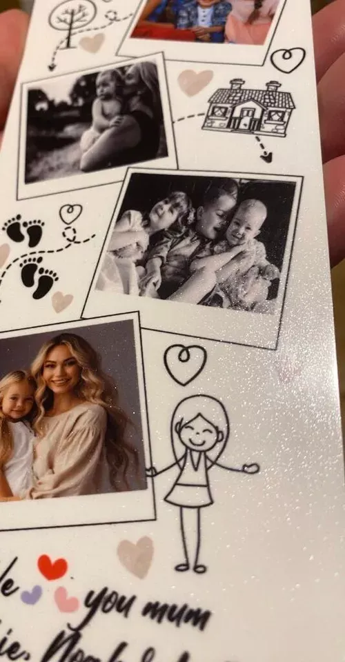 Personalised standing photo gift for mum birthday gift present Christmas idea