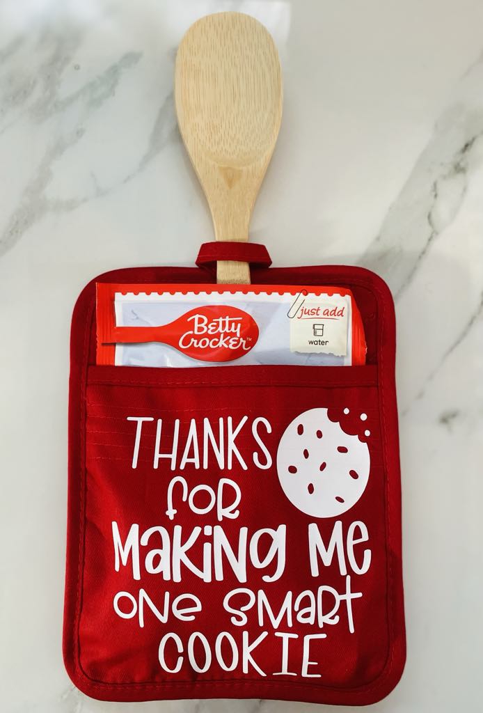 Teacher Gift Pot Holder Smart Cookie Gift Including Seasonal Wrap