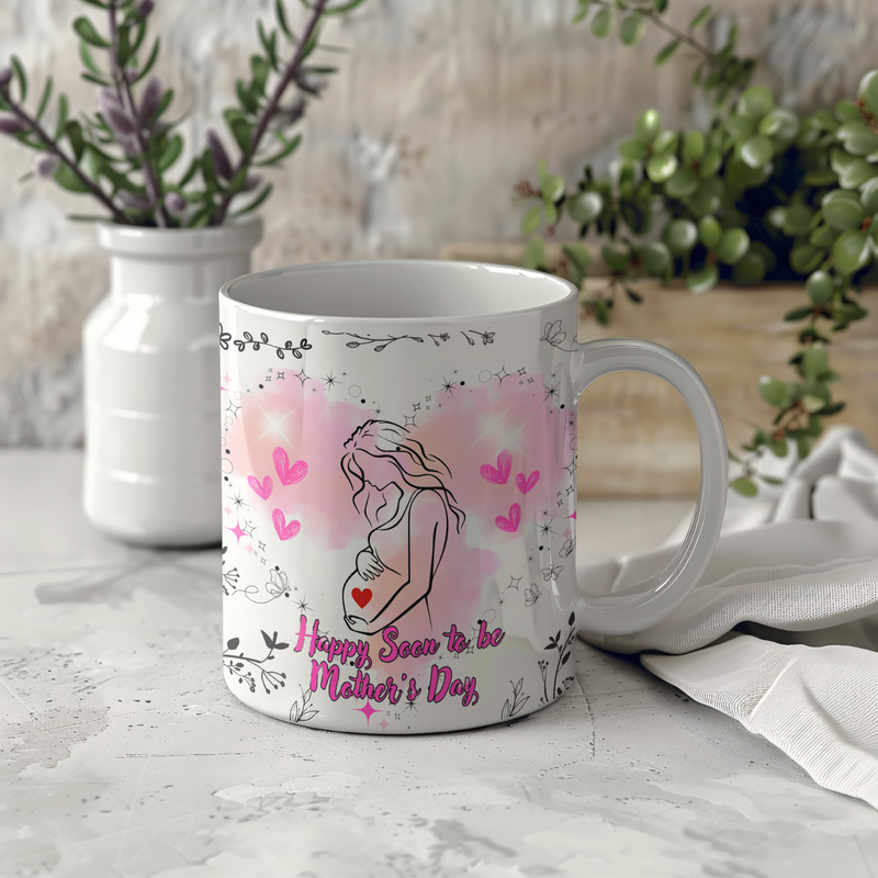 Personalised Mum Mothers Day Mug 11oz Ceramic mug Gift Soon to Be