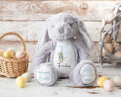 Personalised Easter Bunnies Perfect Easter Gift Soft Bunny Gift Children