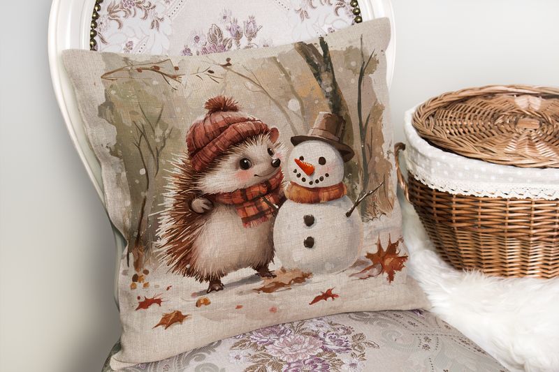 Personalised Christmas Cushion Themed Cushion Decor with or without filling