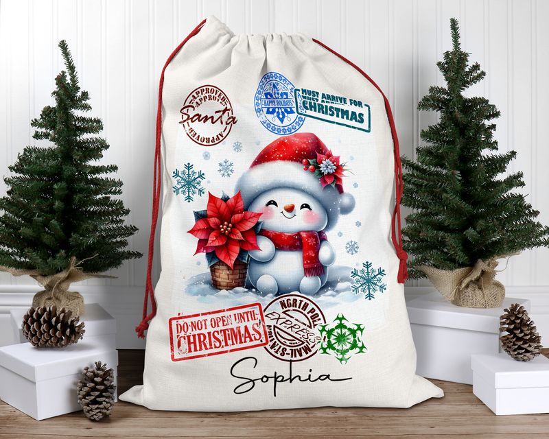 Personalised Santa Sack, Christmas Sack, Personalised Christmas Sack - Name, Initial Christmas Gift Bag, Christmas Keepsake children themed Personalised Santa Sack, Christmas Sack, Personalised Christmas Sack - Name, Initial Christmas Gift Bag, Christmas Keepsake children themed