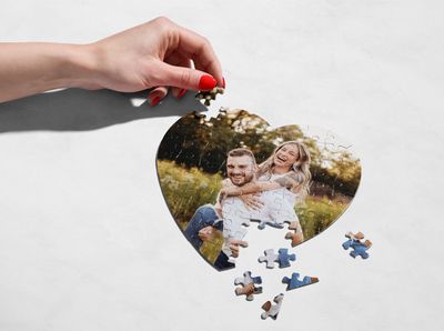 Personalised Puzzle Jigsaw 75piece Add your Photo Perfect Gift Valentines Memory Birthday Anniversary