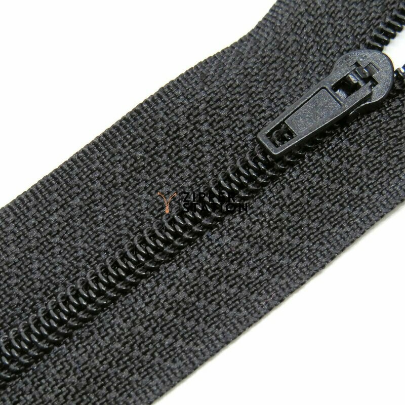 30 cms Nylon Closed End  #3 Zips, Colour: Black 332