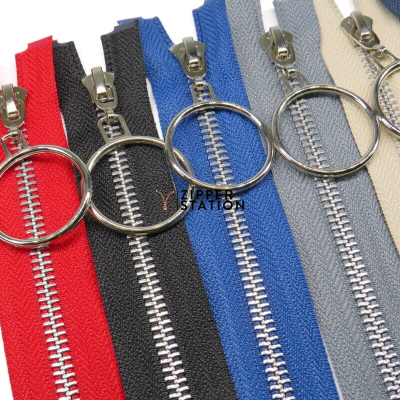 Silver Open End #5 Zip - Ring Puller