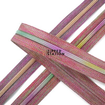 Nylon Continuous #5 Zip - Multi Rainbow (NO SLIDERS)