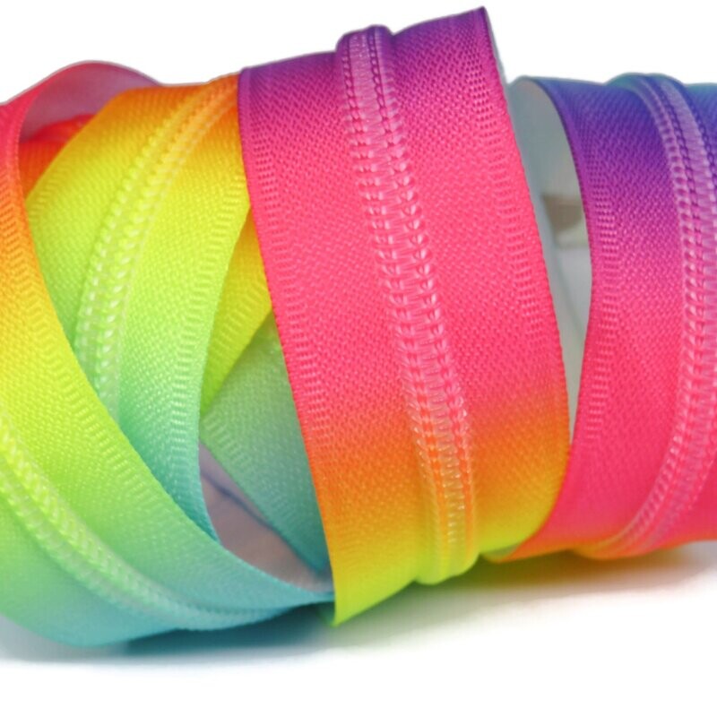 Nylon Continuous #5 Zip - ZA Multi Coloured  (NO SLIDERS)