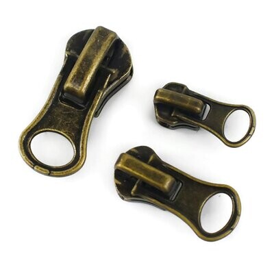 #3# #5 #8 Brass Auto lock Pullers for Metal Zips