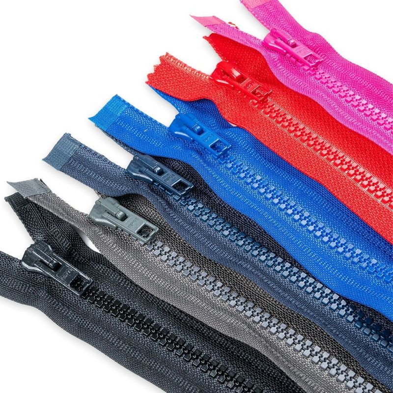 30cms Chunky Plastic Open End #5 Zip - Opti